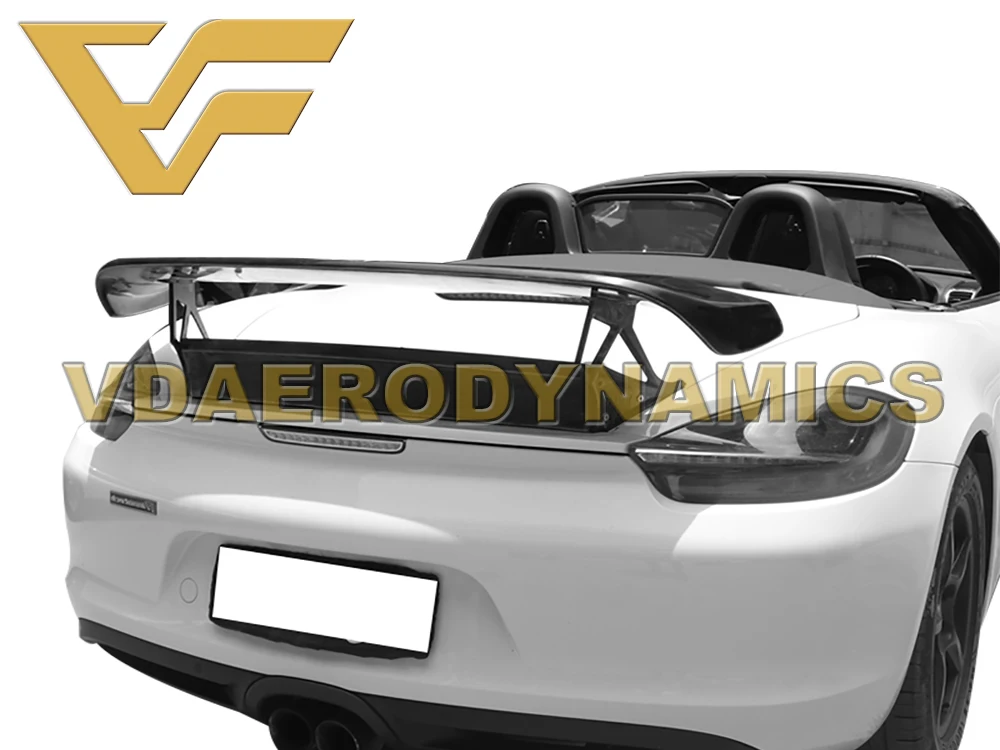 Подходит для 13-15 981 Porsche Cayman Boxster VAD-TR пластик, армированный волокном, углеродное волокно спойлер на задний багажник, крыло