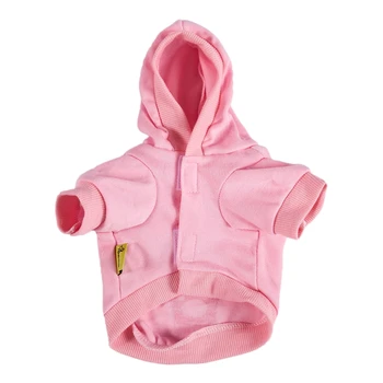 

Dog Cat Clothes Jersey Knitwear Warm Vest for Dog Jacket Hooded Coat Dog Clothes (Pink, XS)