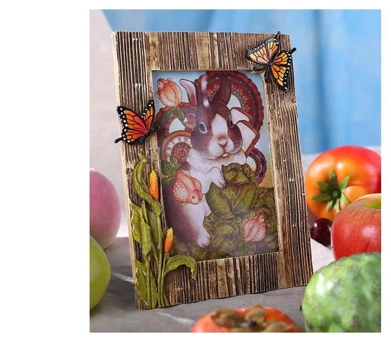 Nordic creative 6 inch resin photo frame table photo frame bedside table desk decoration home decoration gift photo frame