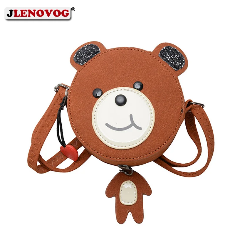Kids Pu Sling Bag Cute Mini Leather Cartoon Handbags Bear Shape Crossbody Bag For Little Girls Boys Fun Shoulder Bag Purse Brown Aliexpress