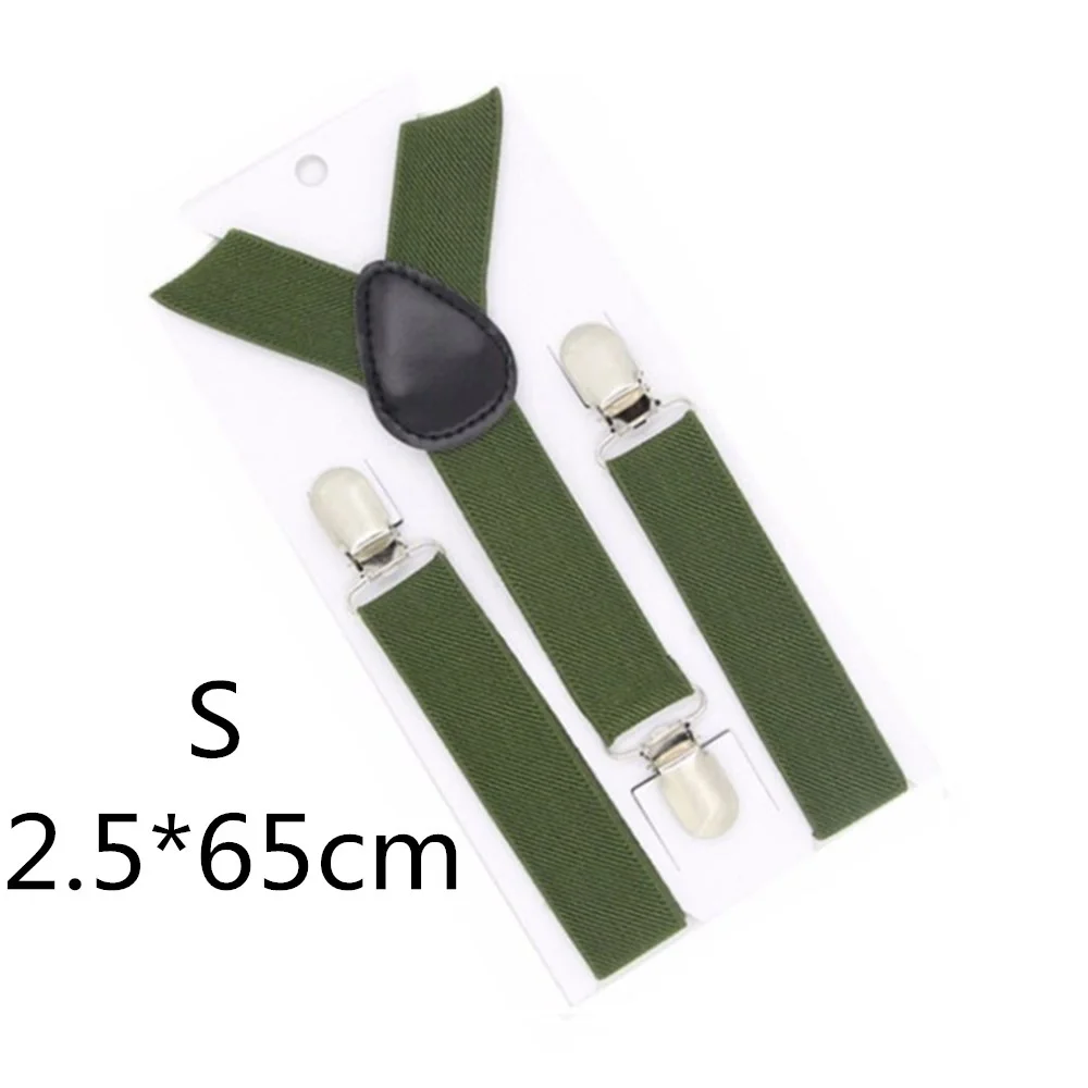 Army green-65cm Подтяжки для родителей и детей черного, зеленого, желтого цвета, для мужчин, женщин, мальчиков и девочек, эластичные регулируемые Детские подтяжки, аксессуары унисекс - Цвет: Army green-65cm