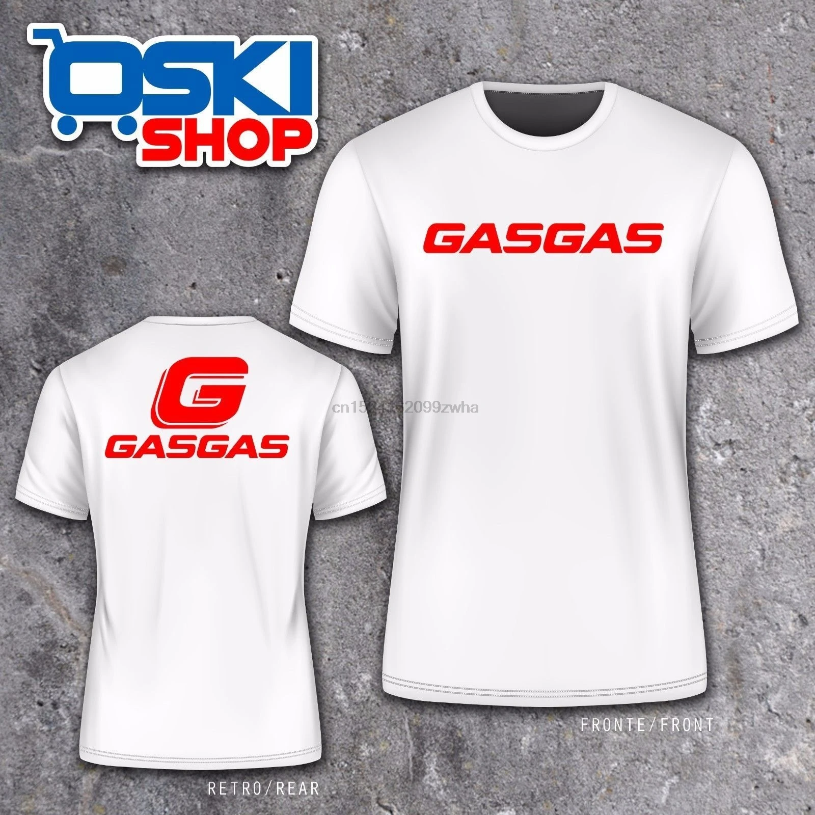 Футболка MAGLIETTA GASGAS TRIAL MOTO comunicaci COLORE e TAGLIA S M L XL XXL | Мужская одежда