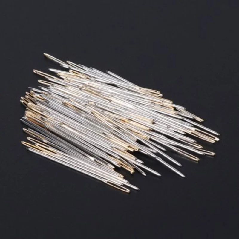 

100 PCS Tail Embroidery Fabric Cross Stitch Needles Craft Tools Size 24#/26# Hot Sale Durable