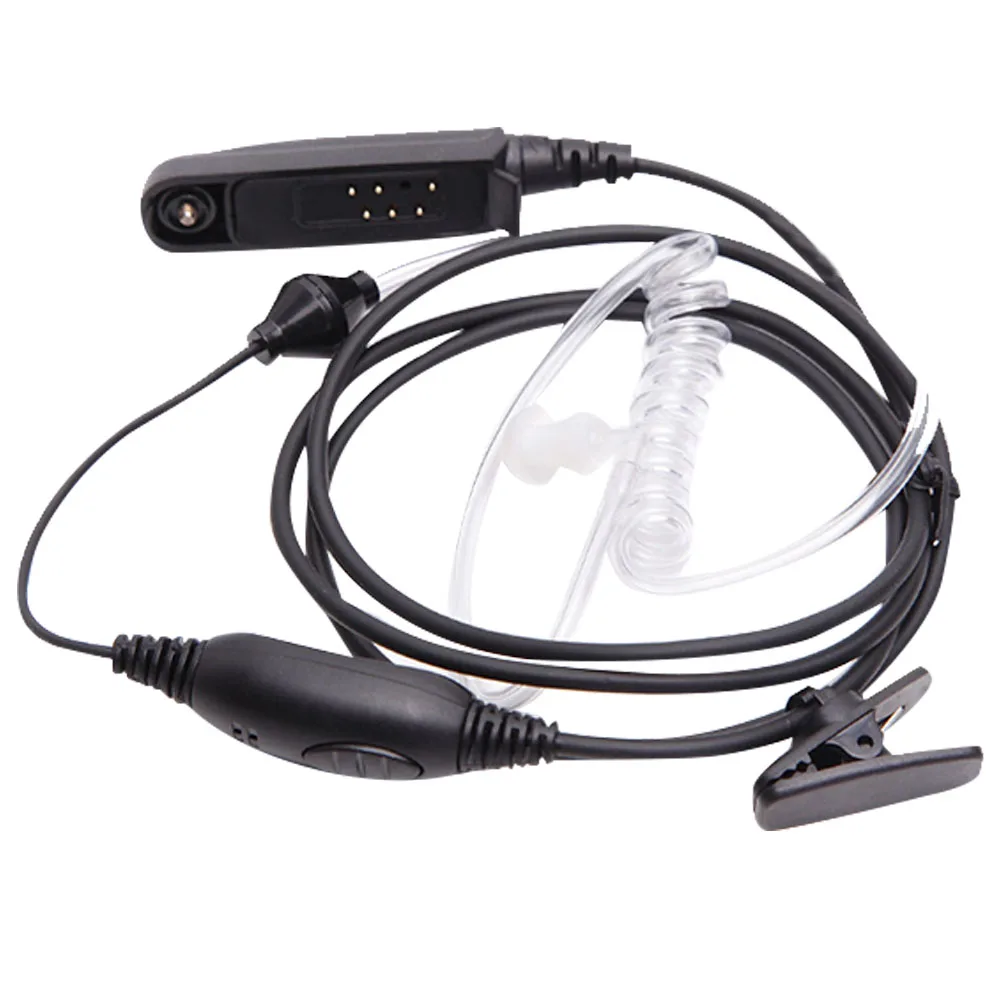 PTT Microphone Listen Covert Security Air Acoustic Tube Accessories Walkie Talkie Earphone Two Way Radio For Baofeng UV-9R | Мобильные
