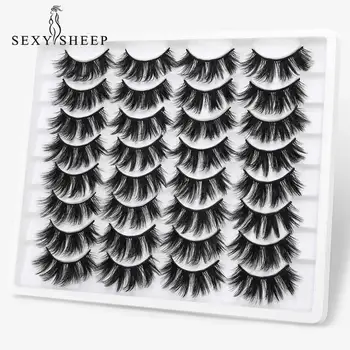 

SEXYSHEEP 16 pairs 15-20mm natural 3D false eyelashes fake lashes makeup kit Mink Lashes extension Dramatic eyelashes maquiagem