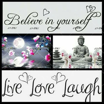 

5D DIY full square/ round Diamond Painting Buddha statue in flower Diamond Embroidery Cross Stitch kits Mosaic Home Decor Gift