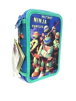 

ASTUCCIO 3 ZIP TARTARUGHE NINJA - COMPLETO DI ACCESSORI SCUOLA
