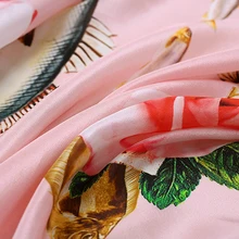 Специальный 11,11 шириной 108 см 94% шелк и 6% спандекс Русалка Принцесса принт морская рыба розовая шелковая ткань 19 момме