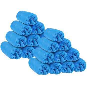 

200 Pack Disposable Cpe Shoe Covers Waterproof Slip Resistant Hygienic, Non Slip, Recyclable Cover for Construction, Offices
