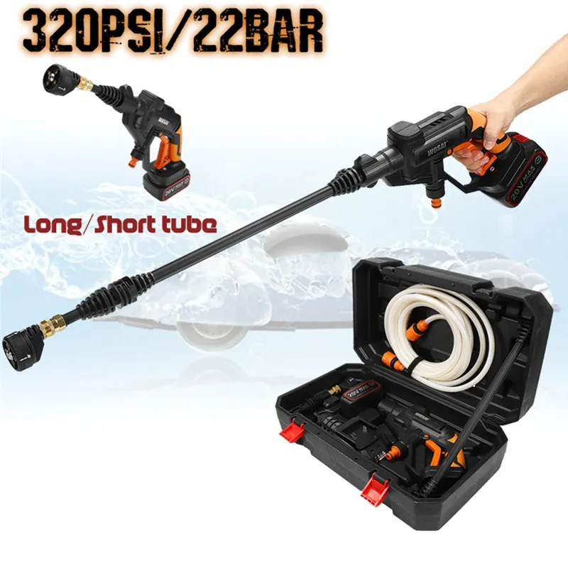 Cheap 320PSI Multifunctional Handheld Cordless Automobiles Wash Guns High Pressure Car Washer Snow Foam Water Power Cleaner 2600mAh