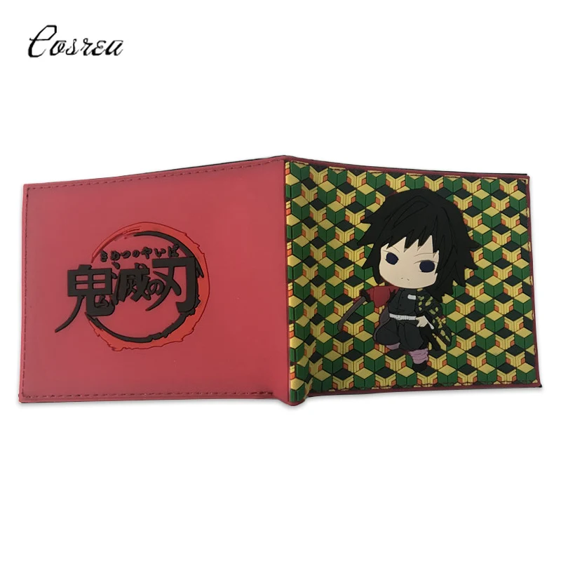Кошелек Kimetsu no Yaiba Kamado Tanjirou из искусственной кожи с мультипликационным принтом