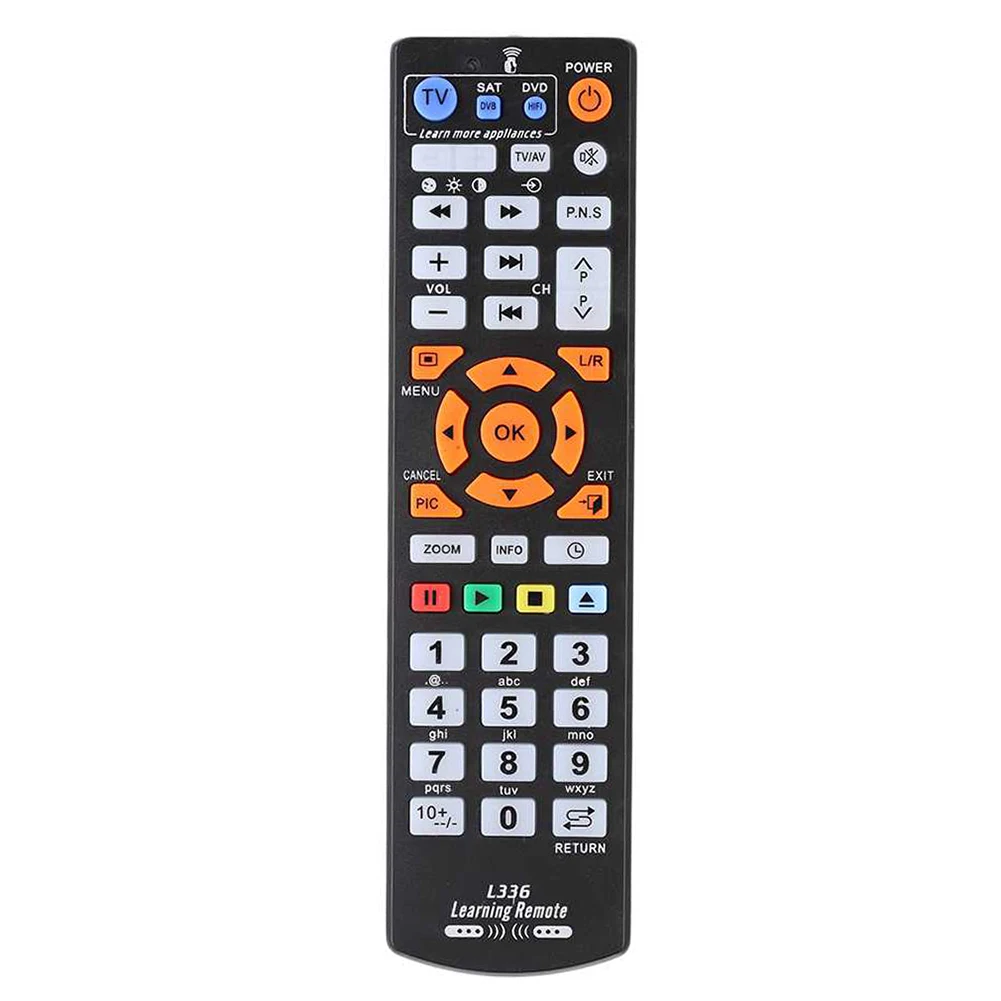 45keys Universal Remote control with learn function, controller for TV,STB,DVD,DVB,HIFI, L336 work for 3 devices