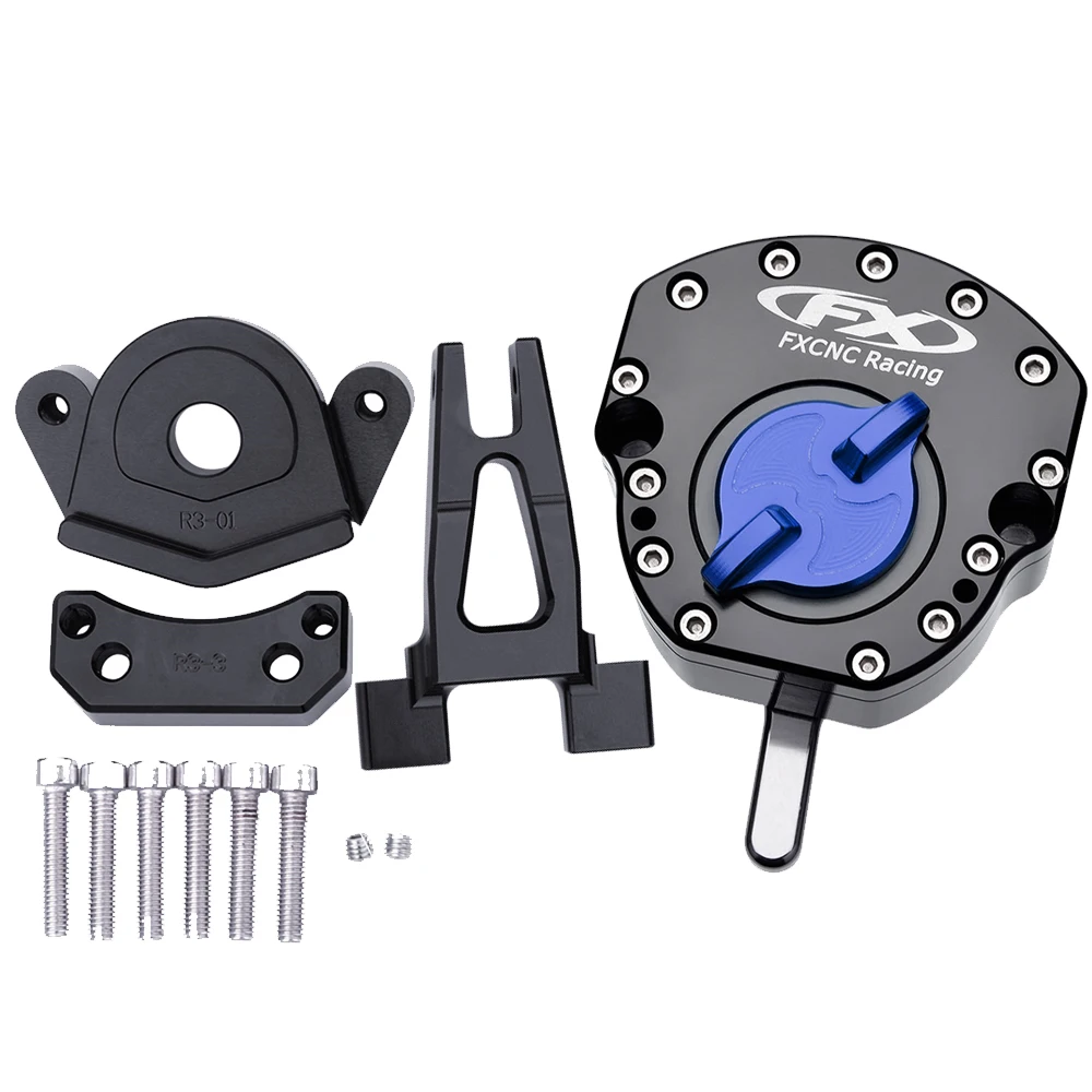CNC MT09 FZ09 Обратный безопасности рулевой демпфер с кронштейн для Yamaha MT 09 FZ 09