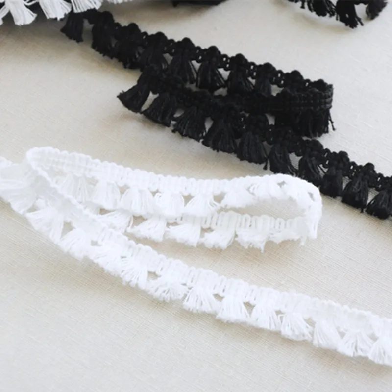 5 метров хлопок бахрома кружевной отделкой кисточкой ленты занавес свадьба DIY 0 63