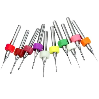 

10Pcs PCB Print Circuit Board Carbide Micro Drill Bits Tool 0.3mm To 1.2 Mm VE620 P0.11