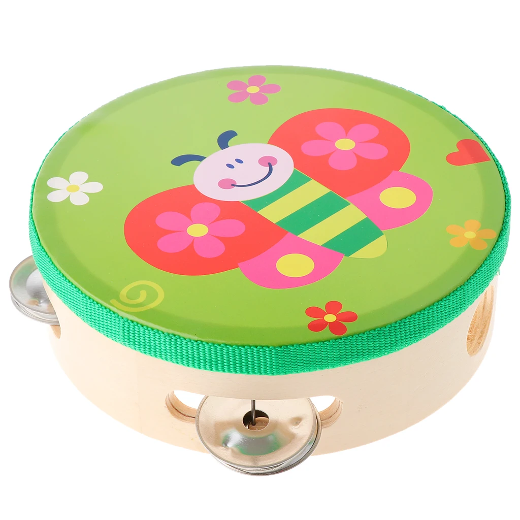 Small Tambourine Drum Toy Educational Musical Instrument For Children