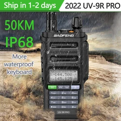 Baofeng – talkie walkie 2022 Pro Plus, étanche Ip68, haute puissance, Cb Ham, longue portée de 30 à 50Km, Radio bidirectionnelle Portable, Uv 9R 