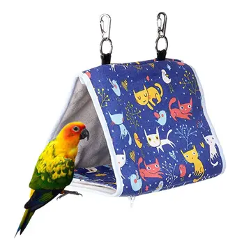 

Bird Nest Snuggle Hut Parrot Habitat Cave Hanging Tent Hammock Bird Sleeping Bed