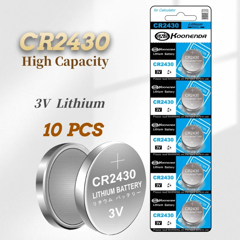 CR2430 3V Lithium Battery