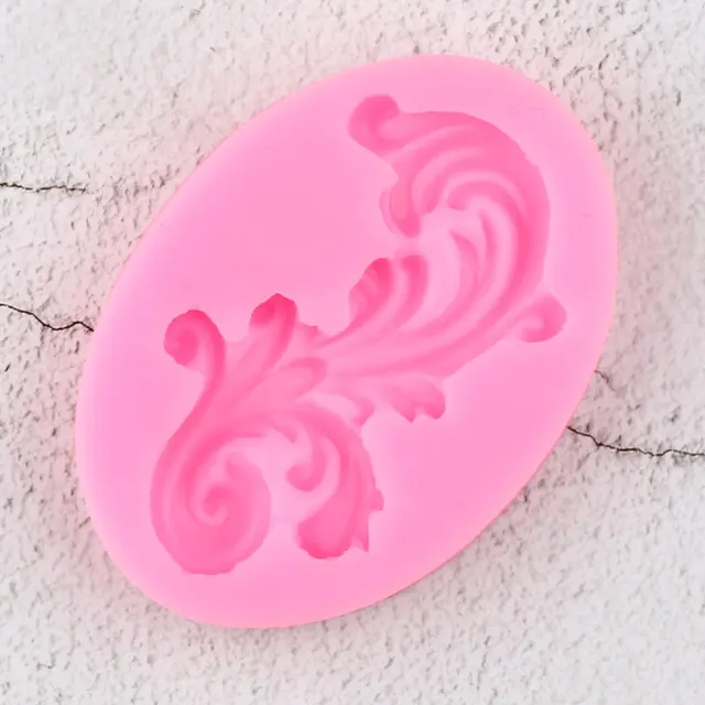 Barokk Tekercses Enyhítés Határ Menti Szilikon Penészek Diy Cupcake Topper Fondant Sütemény Díszítő Szerszámok Cukorkás Agyag Csokoládé Gumpaste Penész - Image 5