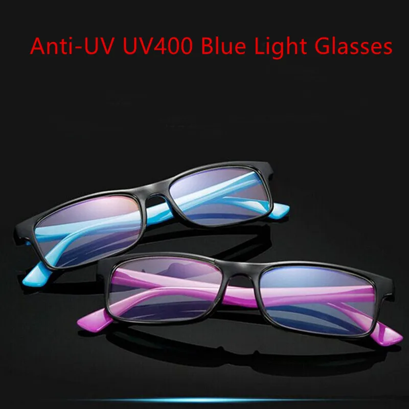 1PC Anti-UV UV400 Blue Light Glasses Anti Blue Rays Radiation Blocking  Glasses Men Women Computer Goggles Flat Mirror Eyeglasses - AliExpress