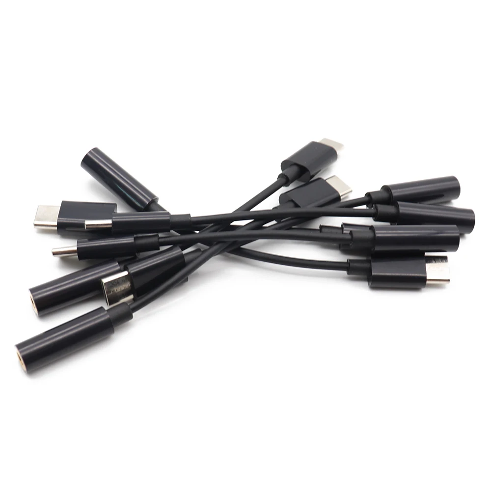 Type C 3 5 Jack Earphone USB C to 3 5mm AUX Audio cable Headphones Adapter For Huawei V30 mate 20 P30 pro for Xiaomi Mi 10 9