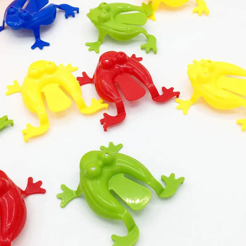5/10 Pcs Jumping Frog Bounce Fidget Toys For Kids Novelty Assorted Stress Reliever Toys For Children Birthday Gift Party Favor 4