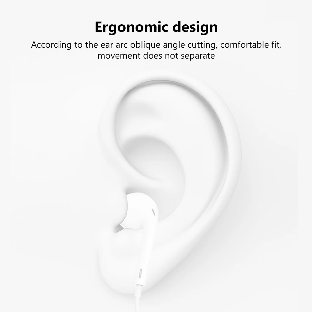 Wired Earphones Bass Stereo Headphones Wire Control In Ear Earbuds Gaming Headset With Mic For Iphone Samsung LG Xiaomi And Pc