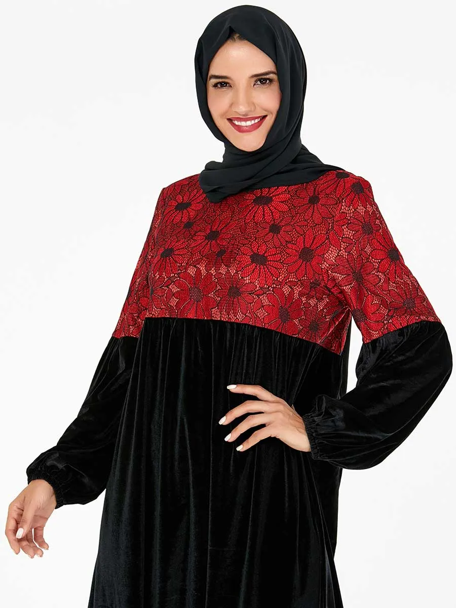 BNSQ Дубай abaya для женщин хиджаб арабское вечернее платье Caftan Morocain кафтан Djelaba Femme мусульманское платье исламское кружевное платье