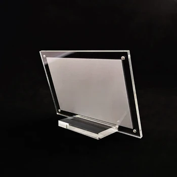 

1x Acrylic Show Card Name Place Table Top Sign Display Price Tent Stand Holders