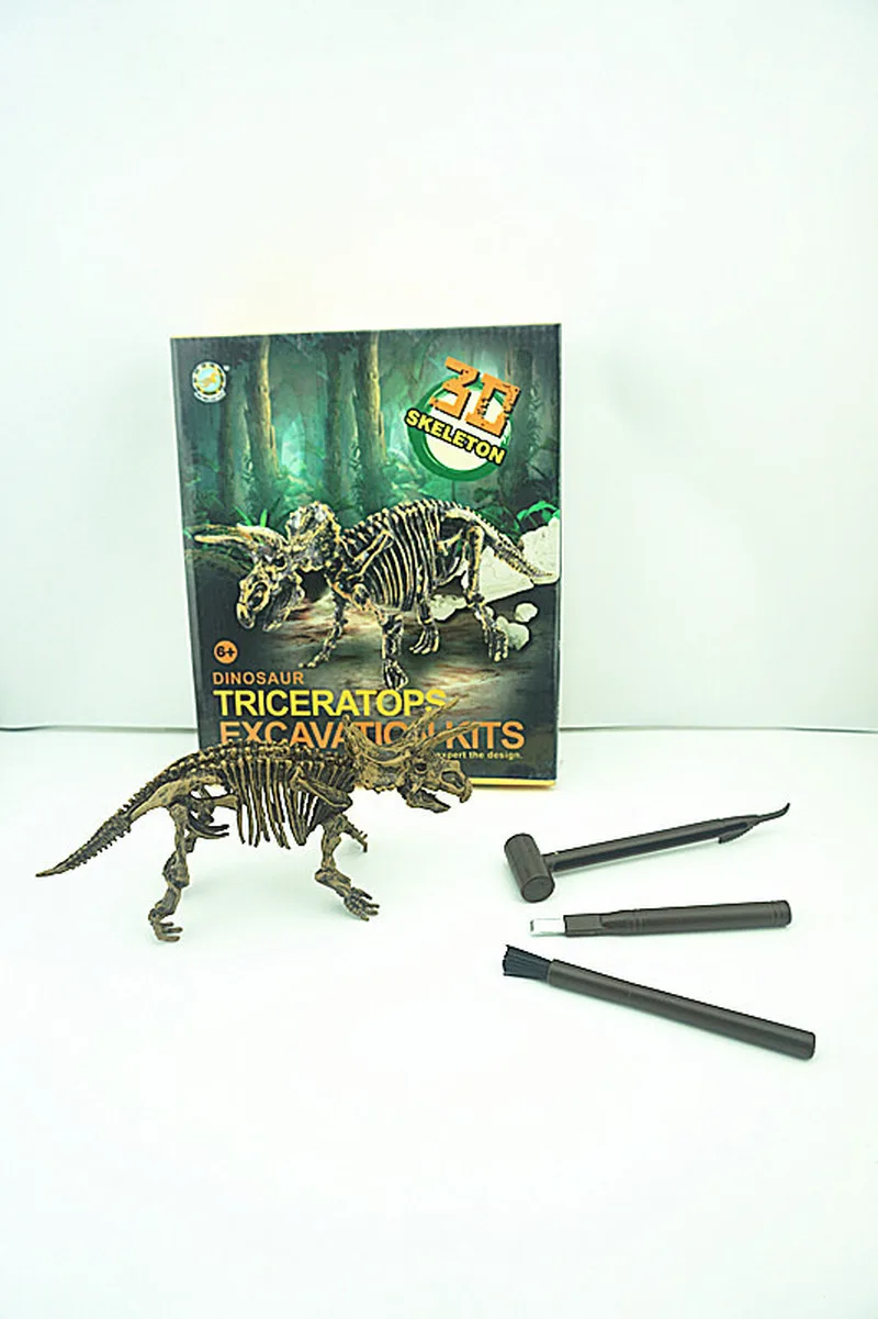 Динозавр Fossil Dig Kit Палеонтологический научный набор копания блок, инструменты для раскопок-веселые и образовательные