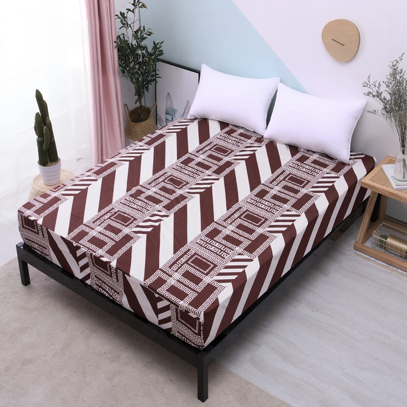 1pc Soft Bed Sheet King Queen Twin Bed Sheets Bed Coverlet Waterproof Bedding Linen Mattress Cover 17 Types 9 Sizes Optional
