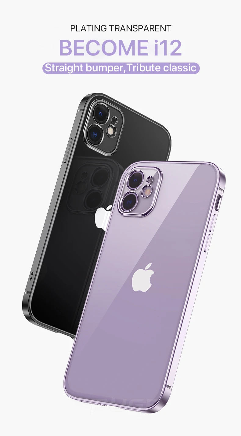 Novyj Myagkij Chehol S Kvadratnym Pokrytiem Dlya Iphone 11 12 Pro Xr X Xs Max Prozrachnyj Chehol Dlya Iphone 6 6s 7 8 Plus Roskoshnyj Silikonovyj Chehol Iz Tpu Mobilnye Telefony I Aksessuary Aliekspress