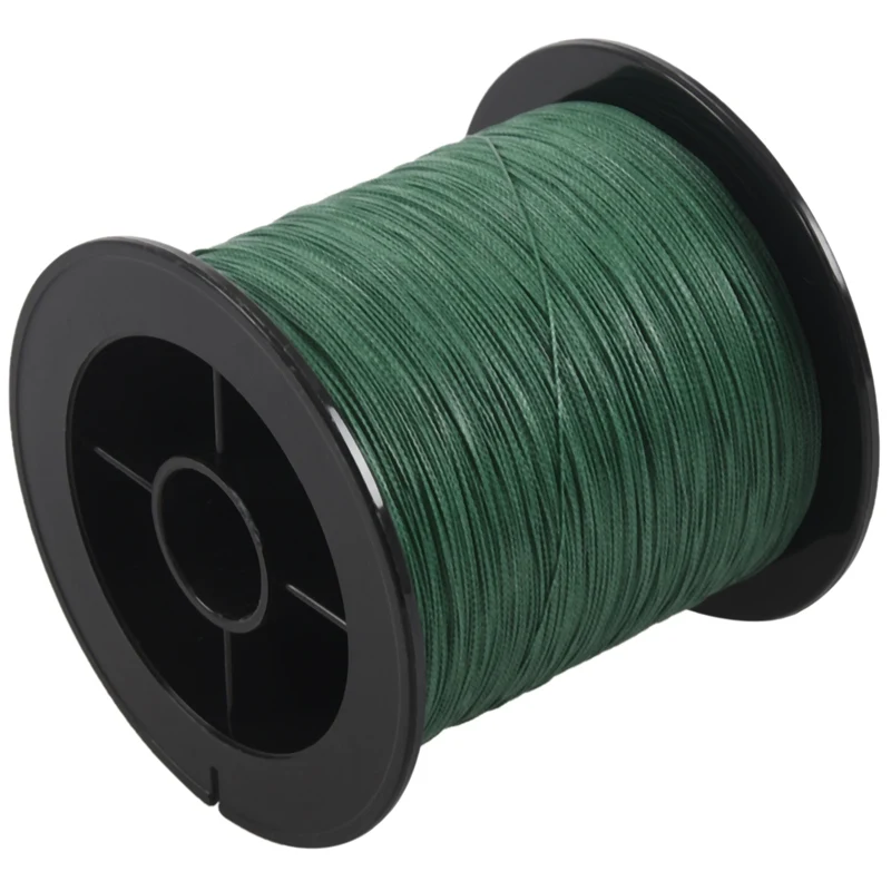Top quality 4 strand 300m/330yard ink stick green PE braided fishing line