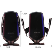 FLOVEME R2 Smart Infrared Sensor Car Phone Holder Stand For iPhone 12 11 Xiaomi 10W QI