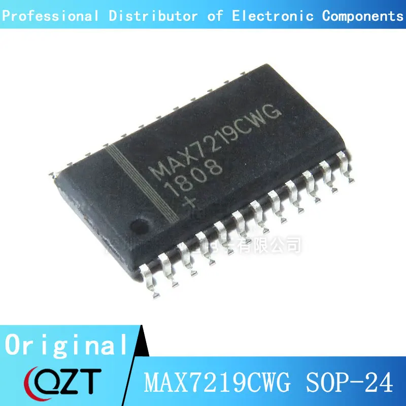 10pcs/lot MAX7219 SOP MAX7219C MAX7219CW MAX7219CWG MAX7219EWG SOP-24 chip New spot 10pcs max7219ewg sop24 max7219 sop max7219cwg smd new and original ic