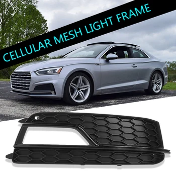 

Grille Grill Cover Front S Line Bumper Fog Light for Audi A5 2013-2017 8T0807681K 8T0807682K Car S4 Styling Parts