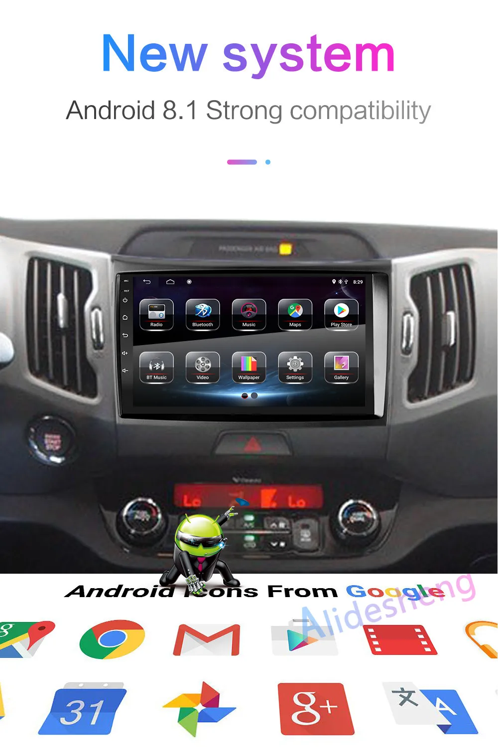 4G Android 8,1 автомобильный мультимедийный плеер для KIA Sportage 3 4 2010 2011 2012 2013 2din для стерео-Радио автомобильной gps навигации