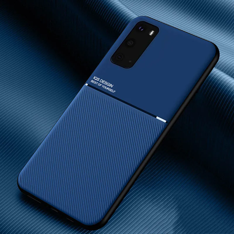 Кожаный Автомобильный держатель с текстурой матовый чехол для Samsung Galaxy A50 A70 S20 FE