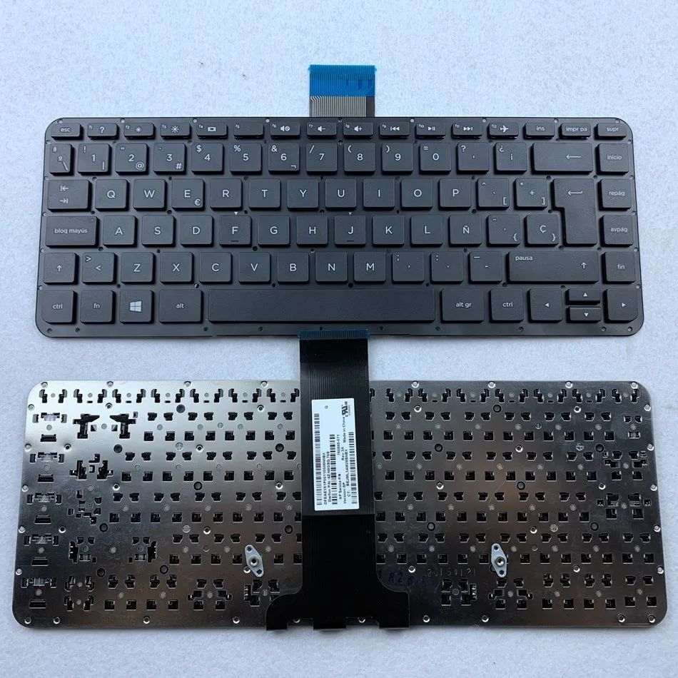 Испанская клавиатура для ноутбука HP Pavilion x360 13-A 13-A000 13-A100 13-A200 серии NoFrame SP макета |