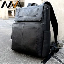 MVA мужской рюкзак из натуральной кожи, повседневный рюкзак для путешествий, мужские сумки для подростков, черный/рюкзак для ноутбука, male13 дюймов, сумки для Ipad