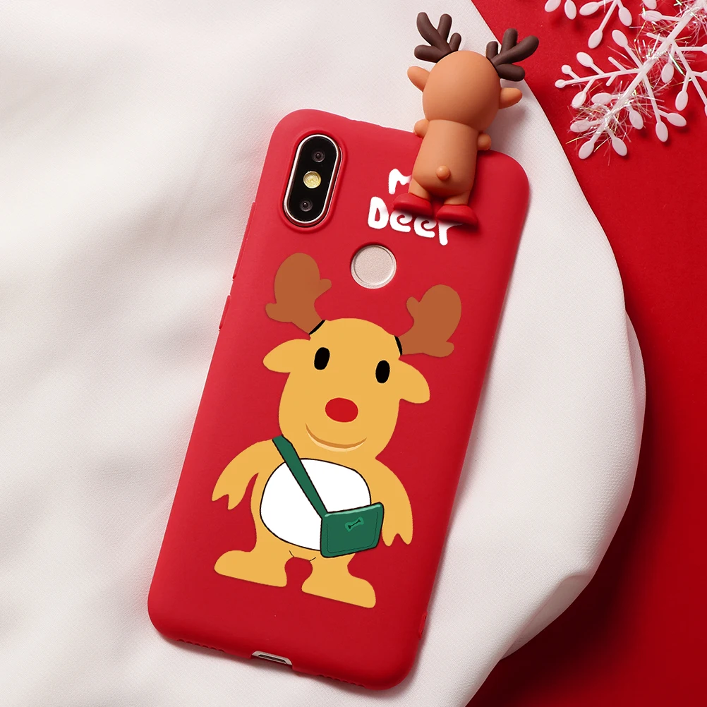Klho-sdlulbao Рождественский чехол с рисунком оленя для Xiaomi mi A3 9 8 Lite SE Explorer CC9 CC9e A1 A2 Lite Red mi Note 7 5 6 Pro S2 Y2 7S матовый чехол - Цвет: Klho-sdlulbao
