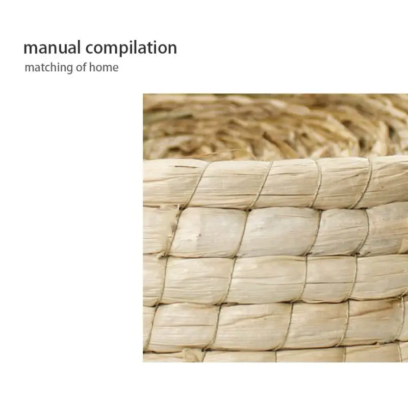 Тканое соломенное гнездо для кошек в деревенском стиле прочная кошечка для собак соломенная кровать для котов Удобная Когтеточка для кошек в форме чаши Когтеточка