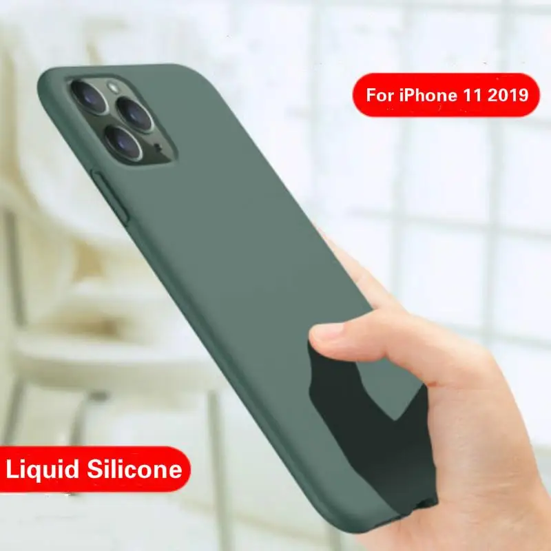 Мягкий жидкий силиконовый чехол для iPhone 11 Pro Max 6 6S 7 8 Plus X XR XS роскошный