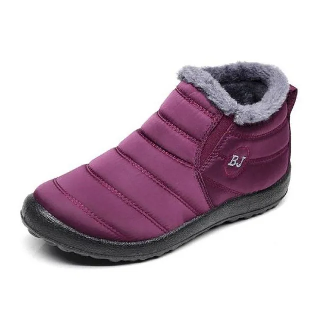 Легкие зимние ботинки для мужчин; зимние ботинки из водонепроницаемого материала; зимняя обувь размера плюс 46; зимние ботинки унисекс без застежки