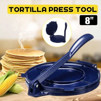 

20CM Pie Tools Foldable Aluminum Tortilla Press Maker Flour Corn Home Baking Kitchen Tool Cast Iron Corn And Flour Tortilla