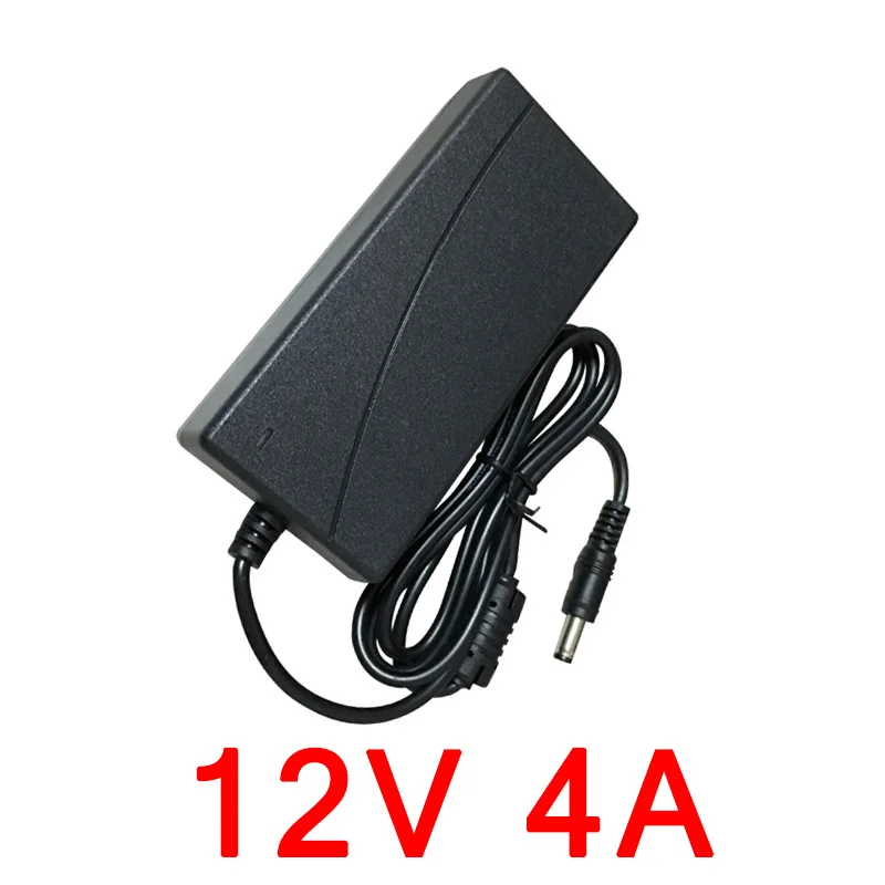 Ac 100-240V A Dc 12 V 4A Adattatore Di Alimentazione Trasformatore Per Caricabatterie Convertitore Da 12 V Volt Per Mini Amplificatore Di Potenza Blue