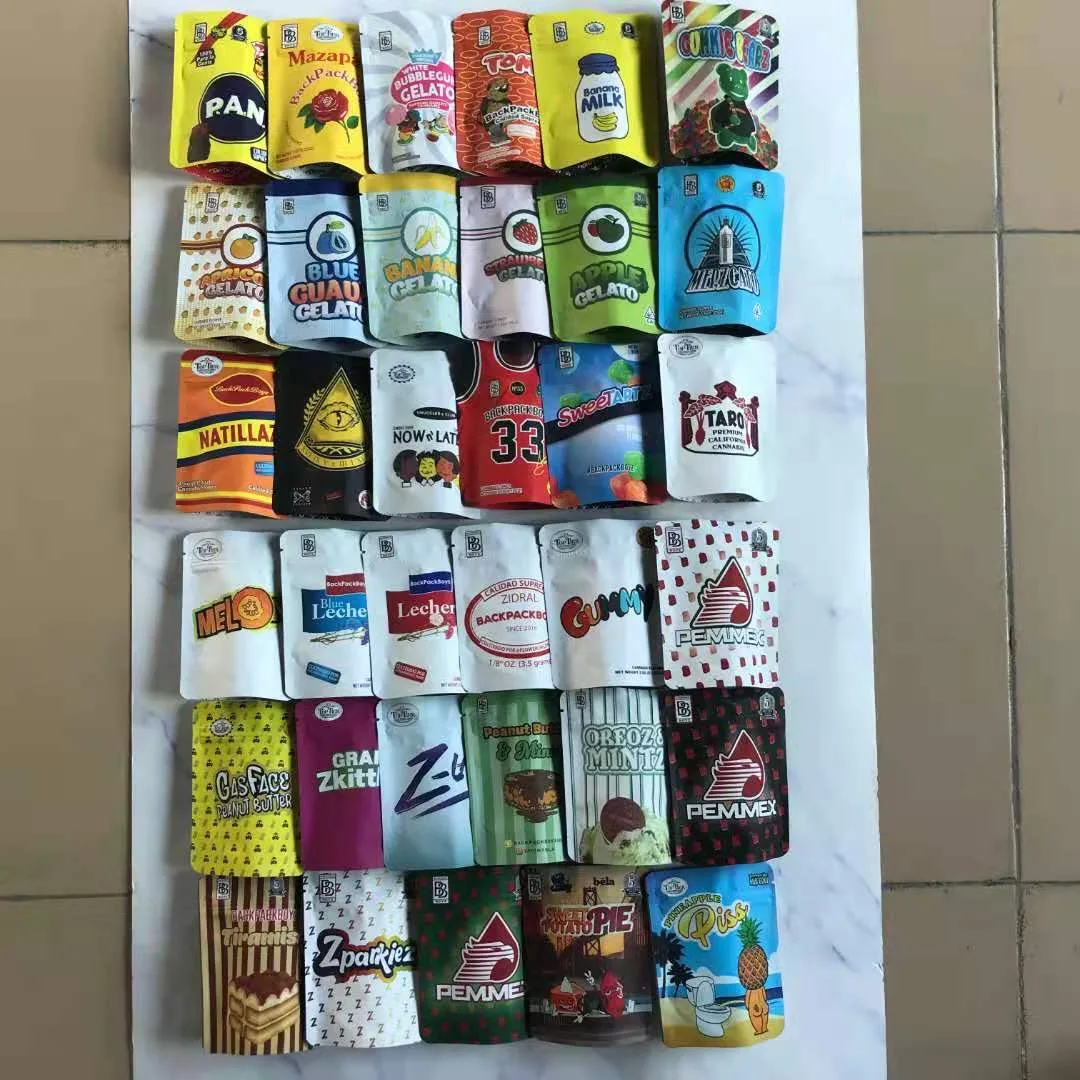 100 шт./партия в наличии с защитой от запаха из майлара на молнии стоячий мешочек 3 5