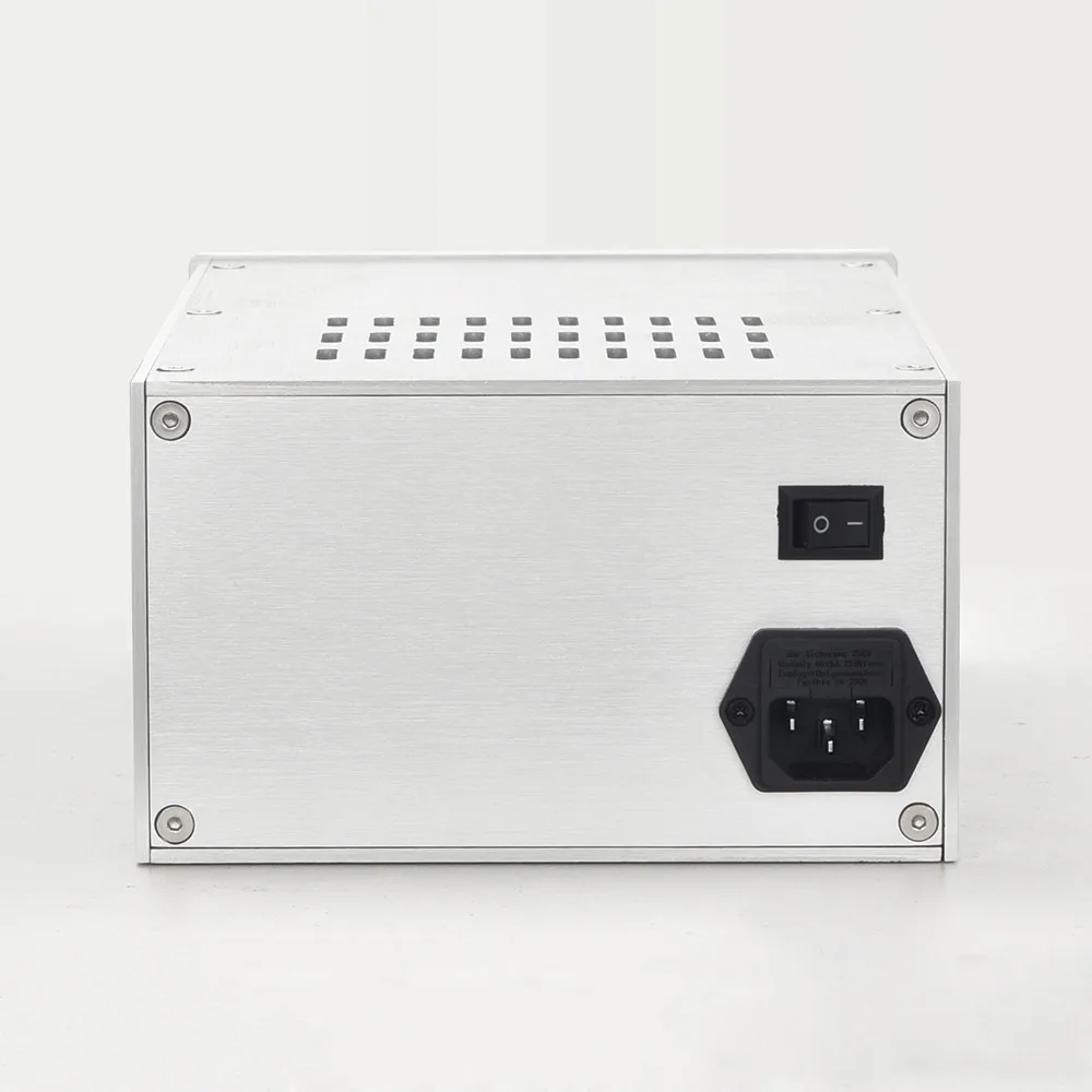 BZ1710 Retro Double Level Meter All Aluminum Amplifier Chassis Tube Power Amp Case Mini Enclosure Diy Box 172*100*268MM