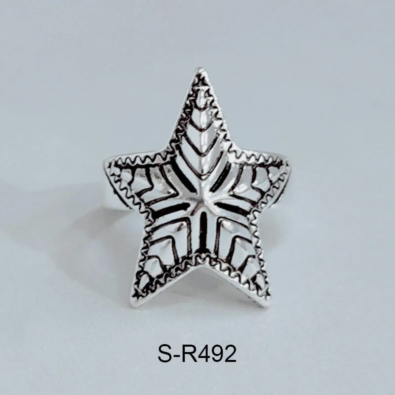 ANENJERY, модные 925 пробы серебряные кольца ручной работы в стиле ретро для женщин и мужчин, регулируемые тайские серебряные кольца